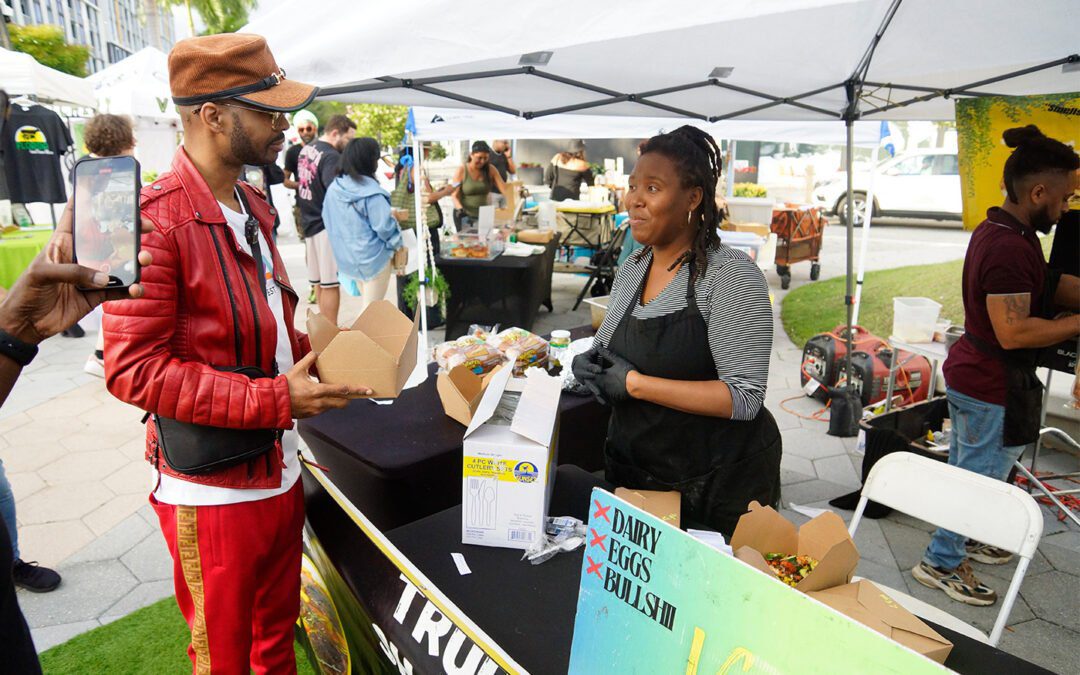 Crowd at the Vegan Foodie Fest